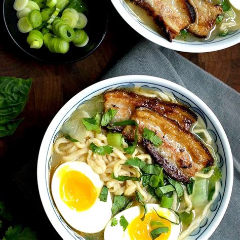 Ramen belly - Hailing from Hokkaido, miso ramen is one of the newer varieties of the dish. Our recipe starts out with the same intense process as our tonkotsu broth, but we also add nutty red miso and salty soy sauce. To top the ramen, we like to simmer pork shoulder in the broth, shred it, and crisp it up in a pan carnitas-style.